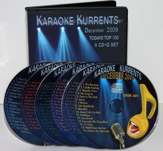 KARAOKE KURRENTS THE BEST OF Dec2009 CD+G top pop w/Lady Gaga,Pitbull 