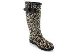 Corkys Sunshine Rain Boots Cheetah Print