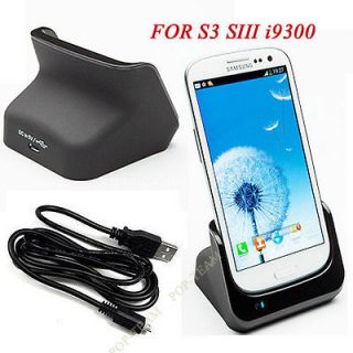 New Desktop Dock Charger Audio OUT Cradle For Samsung Galaxy S3 i9300 
