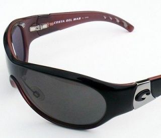 Costa Del Mar Choko Polarized Sunglasses Black & Coral with Gray 400 
