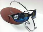 Costa Del Mar Sunglasses HARPOON BLACK BLUE 580 NEW