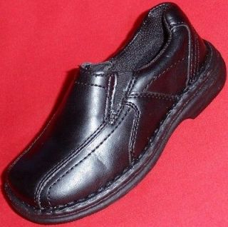 NEW Boys Youths SONOMA CONNOR Black Slip On Fashion Loafers Dress 