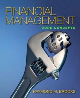 Financial Management Core Concepts by Raymond Brooks 2009, Paperback 
