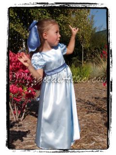   Boutique Christmas Peter Pan WENDY Darling Blue Costume Girls Dress