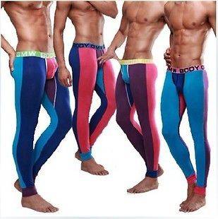 NEW GMW MEN SEXY (Creative color matching) Pants Thermal Underwear Sz 