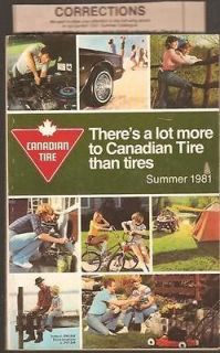   TIRE Summer 1981 catalog 259 pgs. with catalogue correction list