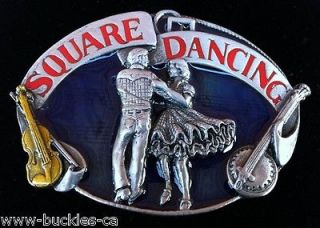 Square Dance Dancing Country Music Western Belt Buckles Boucle de 