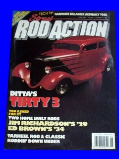   ROD ACTION JUNE 1994,1937 CHEVY COUPE,1933 FORD VICTORIA,HOT MAGAZINE