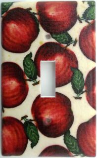   Kitchen Fruit Light Switch Outlet Plate Cover Wall Decor Apples