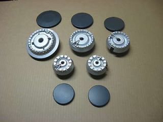 Complete set of burners and caps for GE Profile gas cooktop range