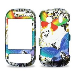 Summer BUTTERFLY Colorful Snap On Hard Case for Samsung SEEK M350 