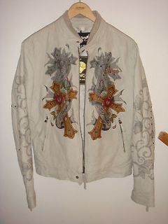 600dlls Brand New ED HARDY 100% Authentic LEATHER MOTORCYCLE Jacket