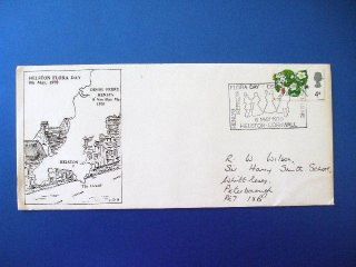 1970 FLORA DAY HELSON, CORNWALL COMMEMORATIVE COVER .