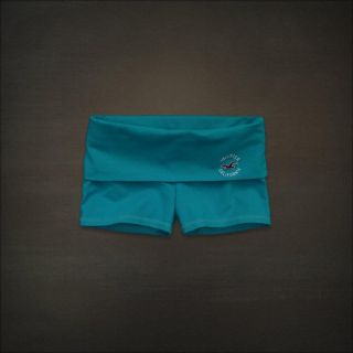 2012 Hollister by Abercrombie Womens Yoga Turquoise Short  Small 
