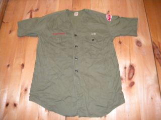 1960s Official Boy Scout Shirt Est Size 15 15 1/2