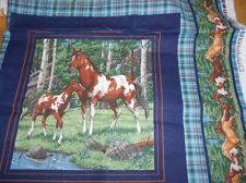 Cranston Print Works Horse Pillow Cotton Quilt Block Fabric