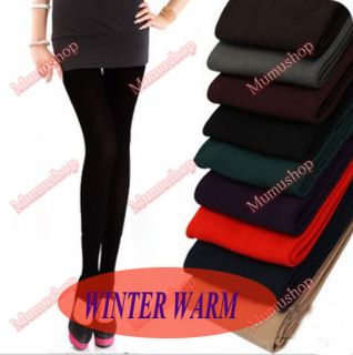   Winter Warm leggings Thick Slim Tights Skinny Footless Pants 9 color