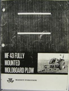Massey Ferguso​n MF43 Moldboard Plow Manual
