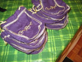 Crown Royal 12 Mini Bags Size of a deck cards Great for Quilts UNIQUE 