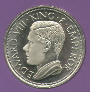 1936 Cyprus King Edward VIII Abdicated Pattern Crown Coin UNC in 