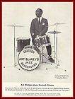 ART BLAKEY GRETSCH DRUMS Original Vintage Magazine Ad Down Beat 1958