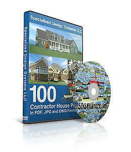 100 House Plans DVD in PDF & JPG