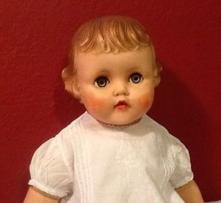 Madame Alexander Vintage Rosebud Cloth Body, Molded Hair Baby Doll