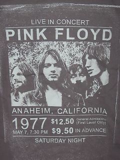 PINK FLOYD 1977 concert TOUR Rock & ROLL band Vintage RETRO MENS New M 