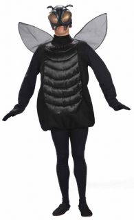 House Fly Bug Alien Halloween Costume Insect Tunic Jumpsuit w/ Wings 