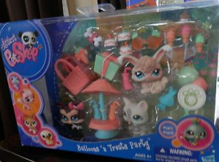 Littlest Pet Shop Balloons N Treats Party Bunny 1471 Cat 1472 Dog 1473 