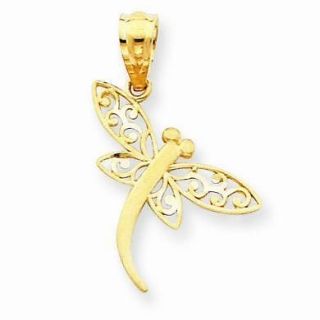 gold dragonfly pendant in Fine Jewelry