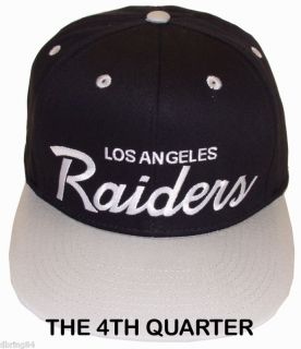 Raiders Retro Cap Hat Snapback Eazy E ICE CUBE BLK