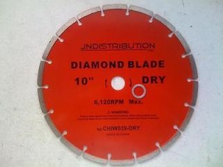 10 DIAMOND SAW BLADE for DRY CUTTING CONCRETE BRICK LAPIDARY STONE 