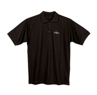 Zildjian Cymbals Classic Ultra soft Black Polo Shirt   S, M, L, XL