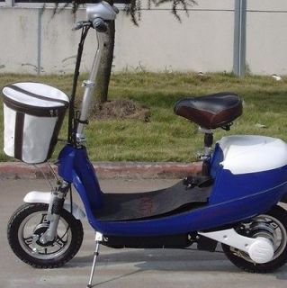 NEW Cypress TPES DD1 BLUE 350w Electric Moped Scooter w/ Front Storage 