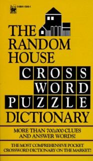 Random House Websters Crossword Puzzle Dictionary by Random House 