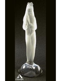 crystal madonna figurine