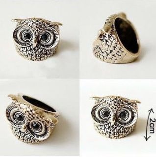 Hot Fashion Vintage Retro Style Owl Shape Ring  Rings