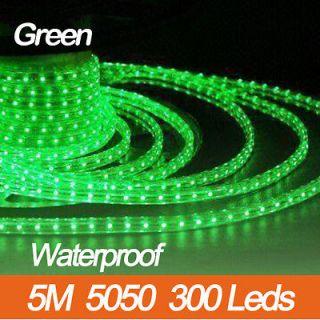   Green 5M SMD 5050 300 Leds Flexible String Light Waterproof IP65 12V