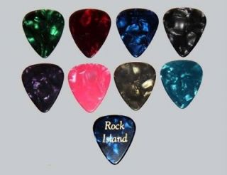 100 Personalized Celluloid Guitar Picks Free Ship USA (Listing #6)