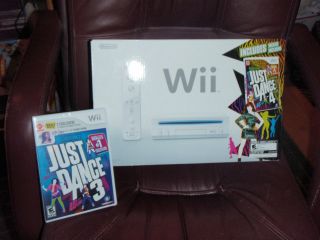   Wii White Console (NTSC) BUNDLE INCLUDES JUST DANCE 4 & JUST DANCE 3