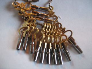 Newly listed BRAND NEW SET OF 14 POCKET WATCH KEYS   SIZES 00 TO 12