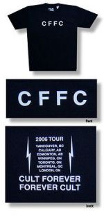 New The Cult CFFC Cult Forever 2006 Tour X Large Black T shirt
