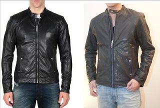 Diesel leather jacket Leide (size S in Dark Grey)