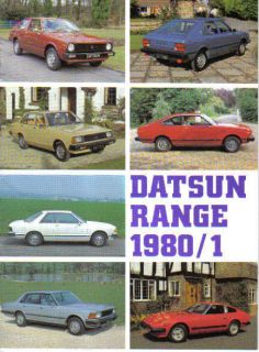 Datsun Nissan Cherry Sunny Violet Bluebird Laurel Skyline 280C 1980 81 