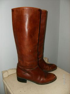 Vero Cuoio Leather Knee Horse Riding Boots Made in Italy Euro 40 