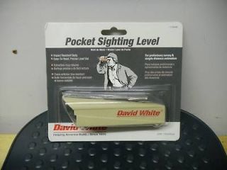David White Pocket Sighting Level #17 620DW
