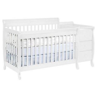 DaVinci Kalani 4 in 1 Crib and Changer with Toddler Rail   White