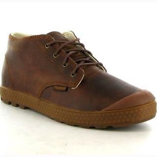 Palladium Genuine Slim Chukka Leather Brindle Brown Mens Boots Sizes 