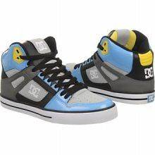DC Shoes Shoe Co Company Spartan Hi High Top WC Armor / Turquoise Blue 